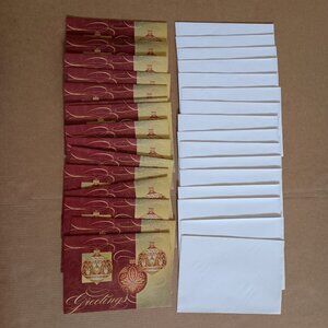 unused vintage Y2K holiday Christmas greeting cards 16 pack with envelopes